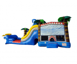 Wipeout Bounce House & Slide Wet