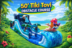50' Tiki Tovi's Adventure Obstacle Course Dry Only